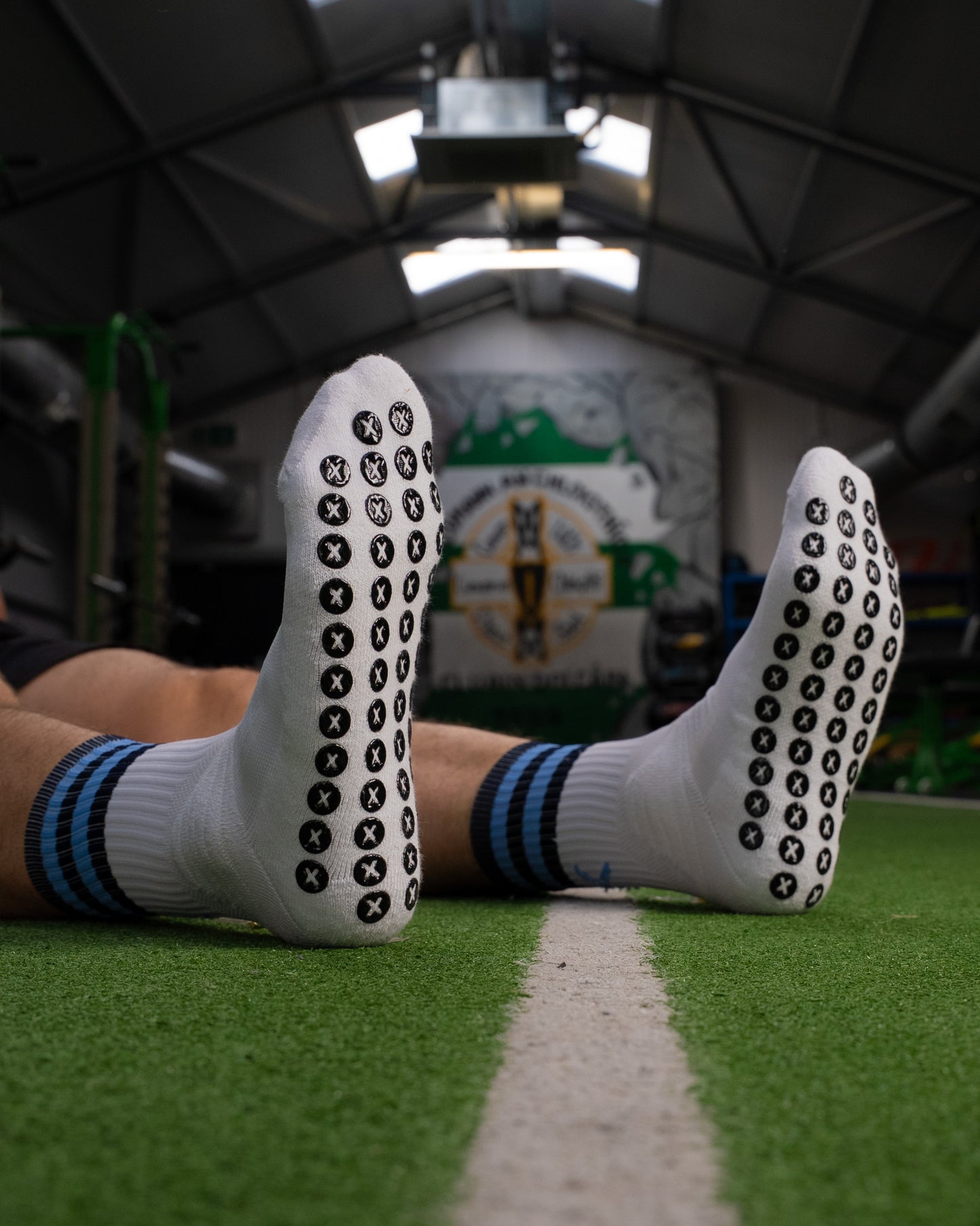 Navy & Light Blue - White | Elite Grip Socks