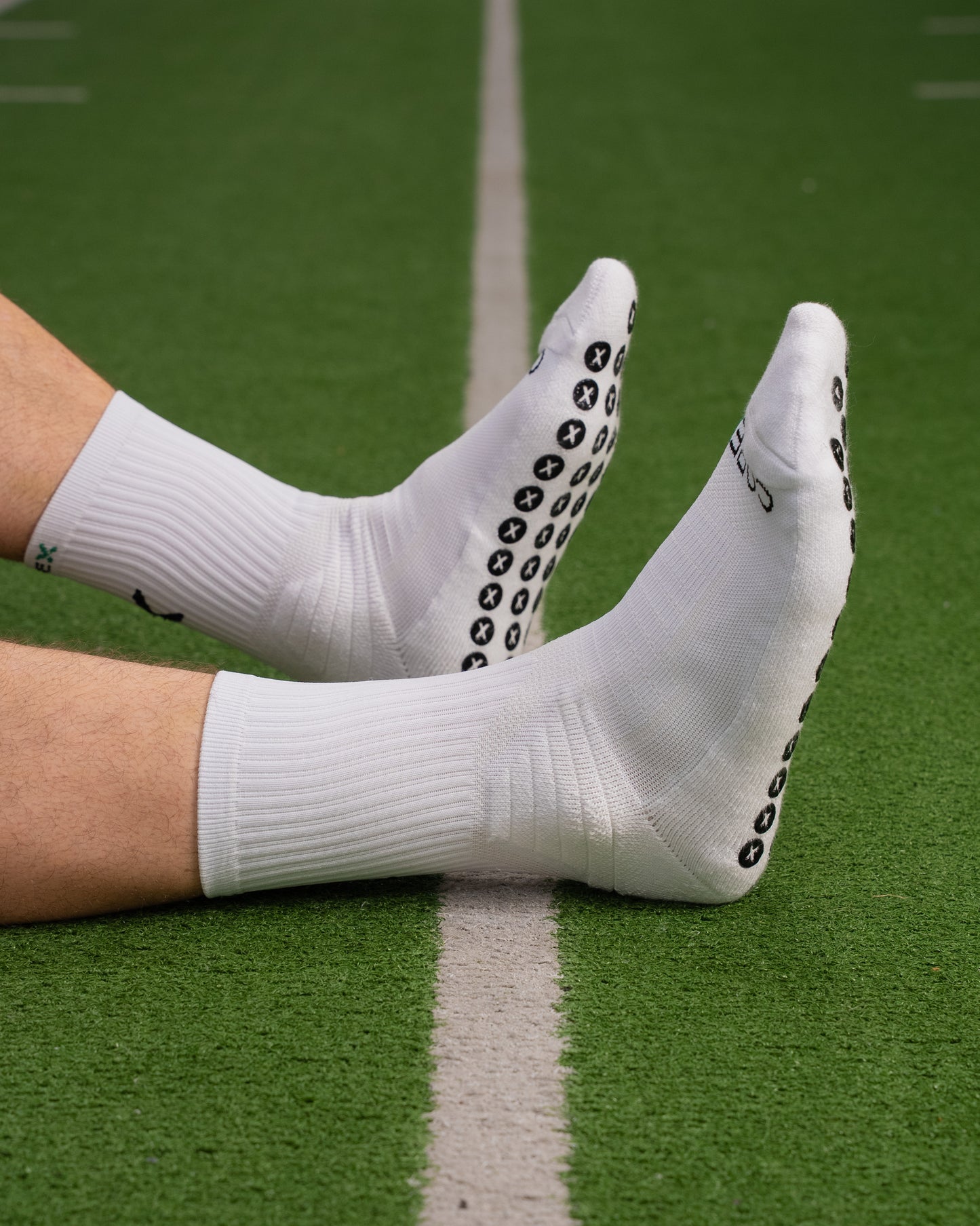 All White | Elite Grip Socks