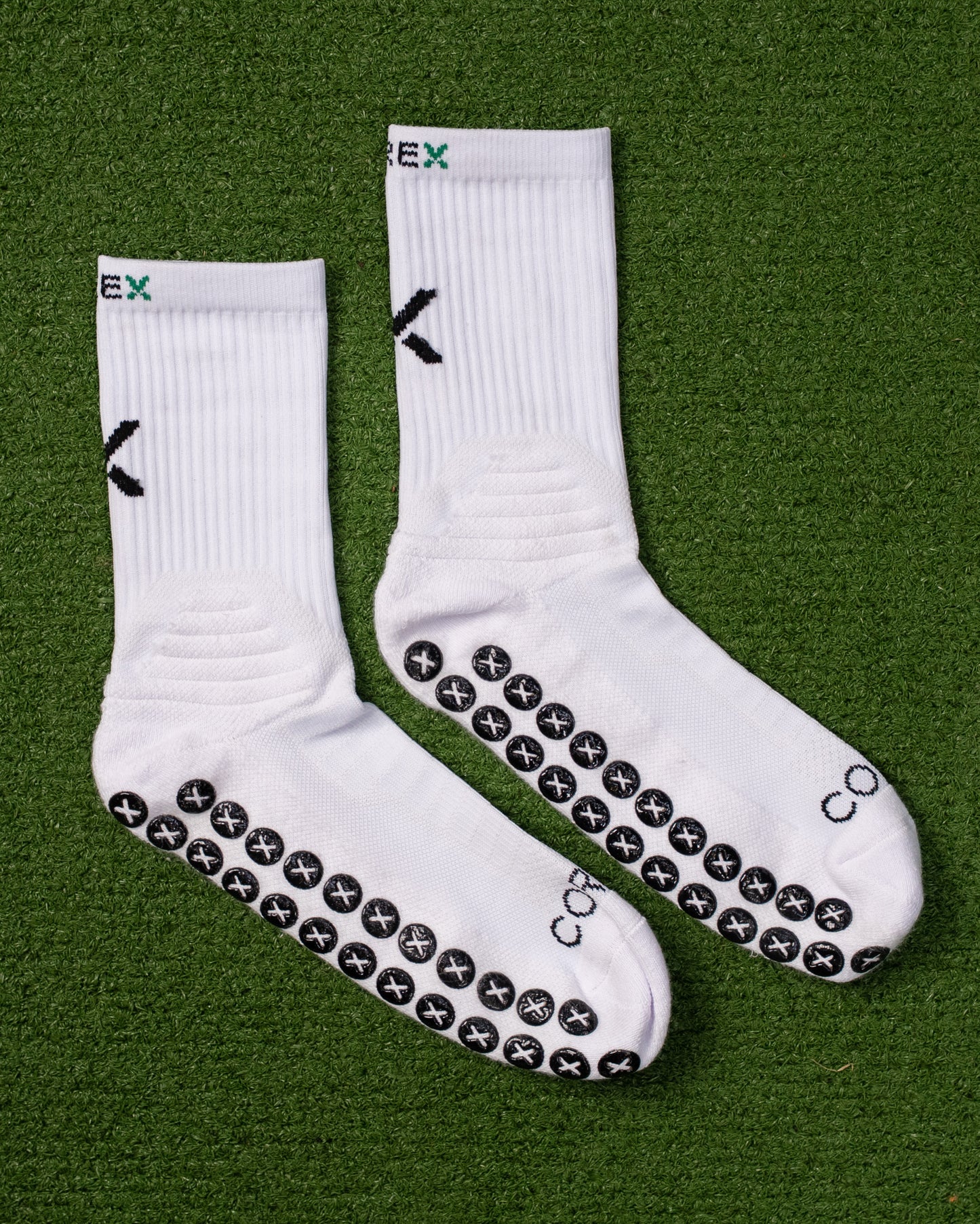 All White | Elite Grip Socks