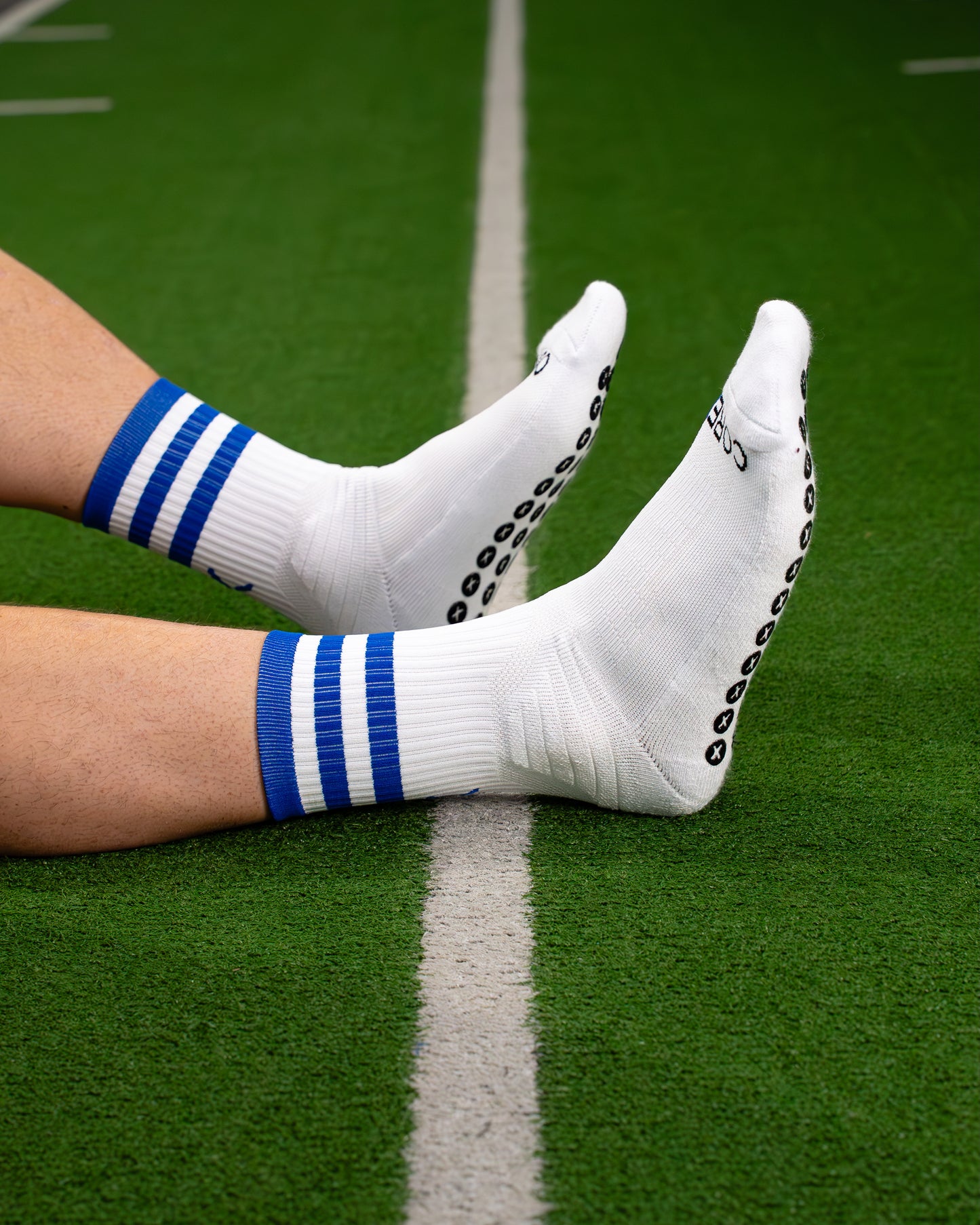 Blue & White | Elite Grip Socks