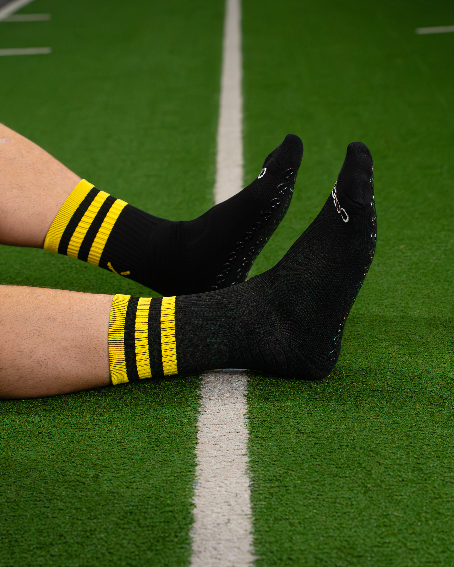 Black & Amber | Elite Grip Socks