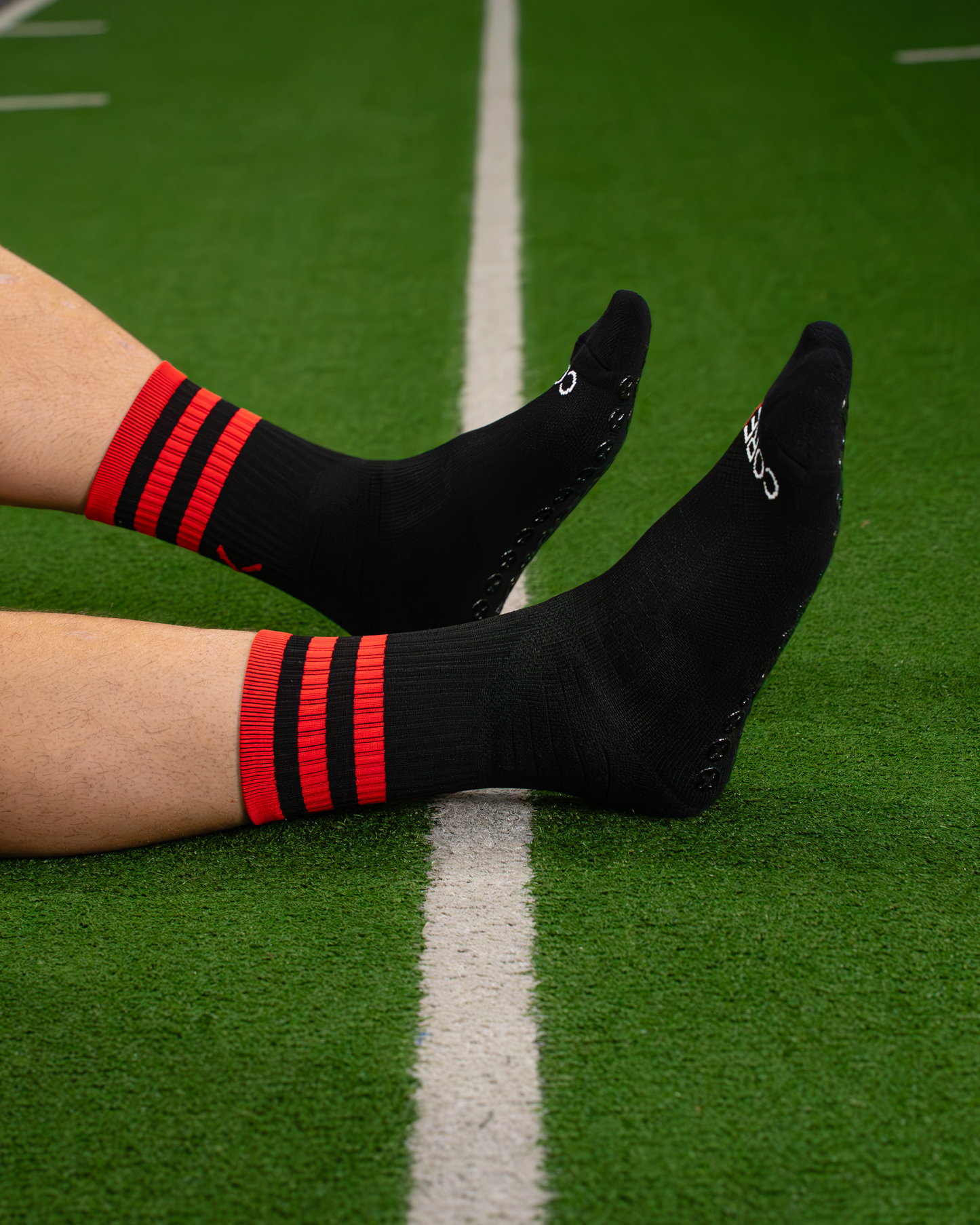 Black & Red | Elite Grip Socks