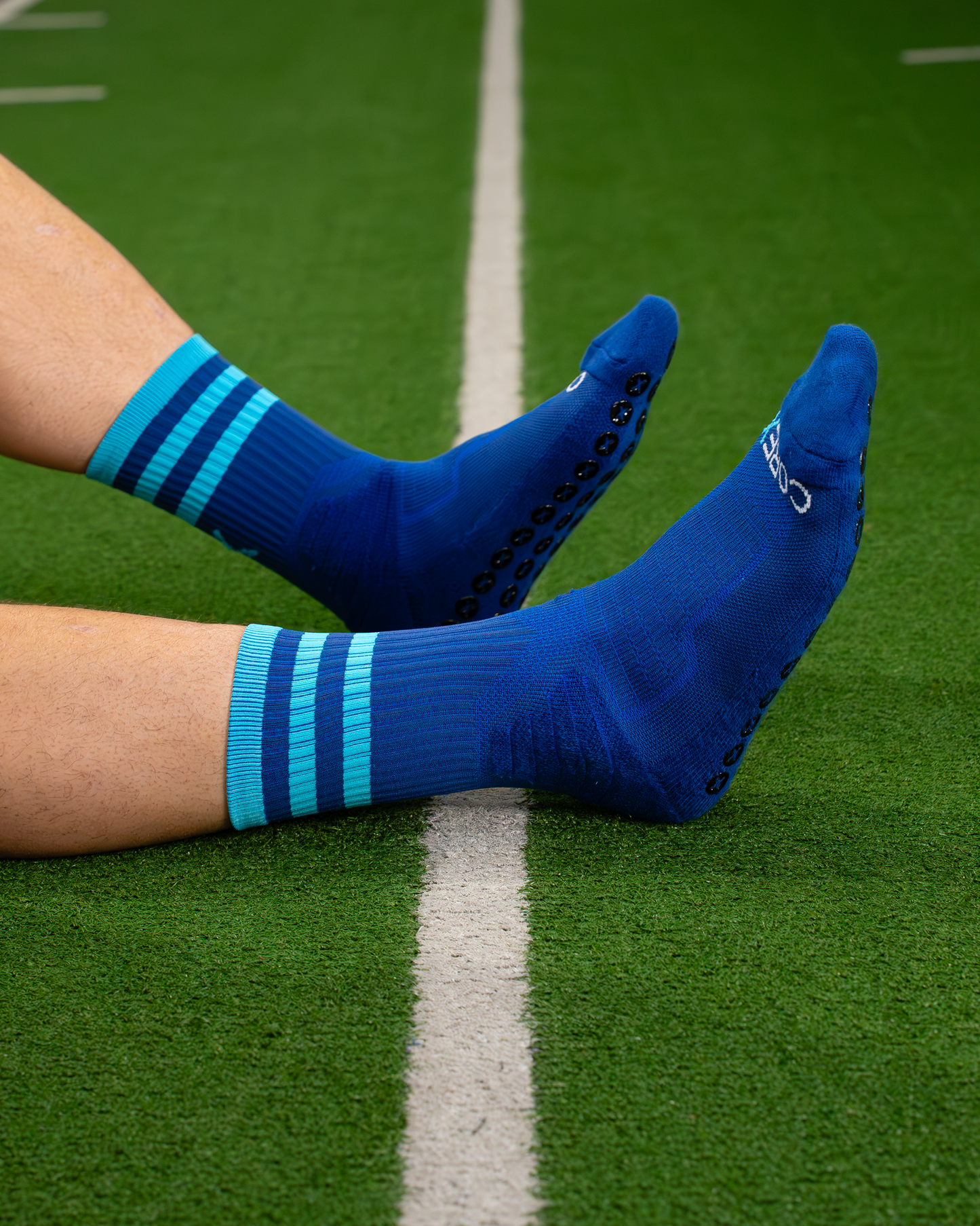 Navy & Light Blue | Elite Grip Socks