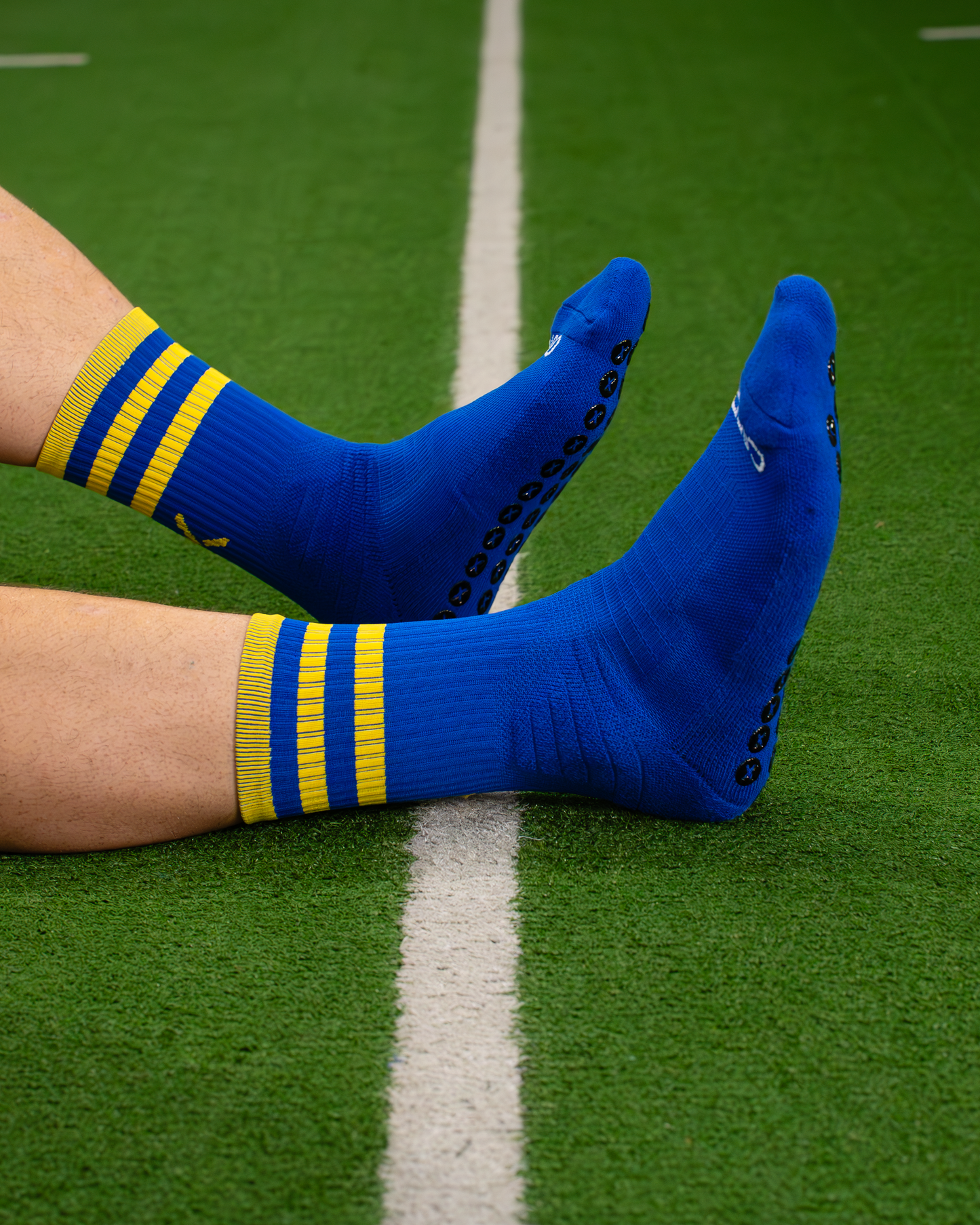 Royal Blue & Amber | Elite Grip Socks