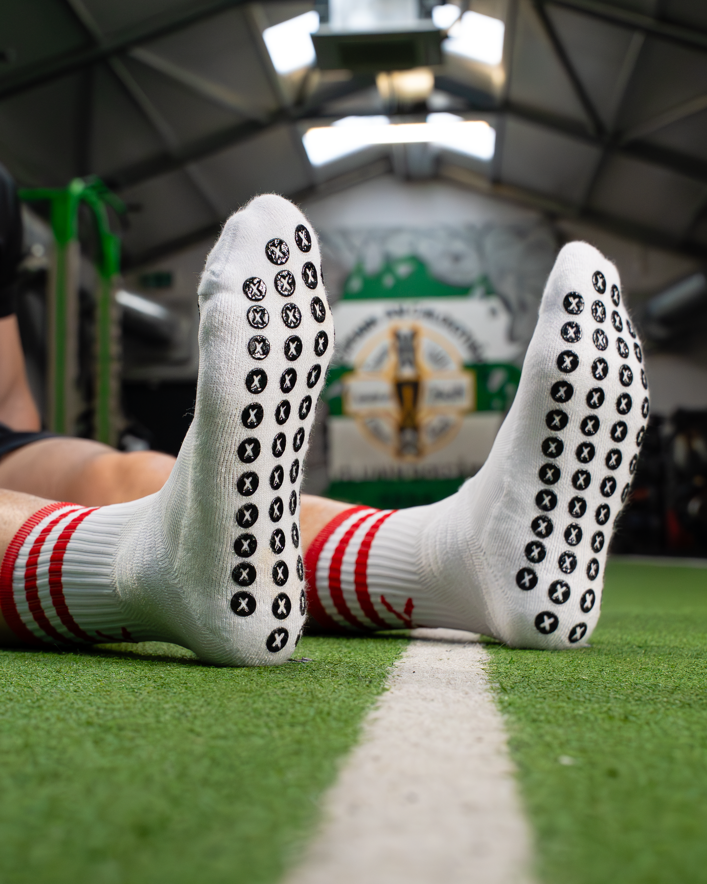 Red & White | Elite Grip Socks