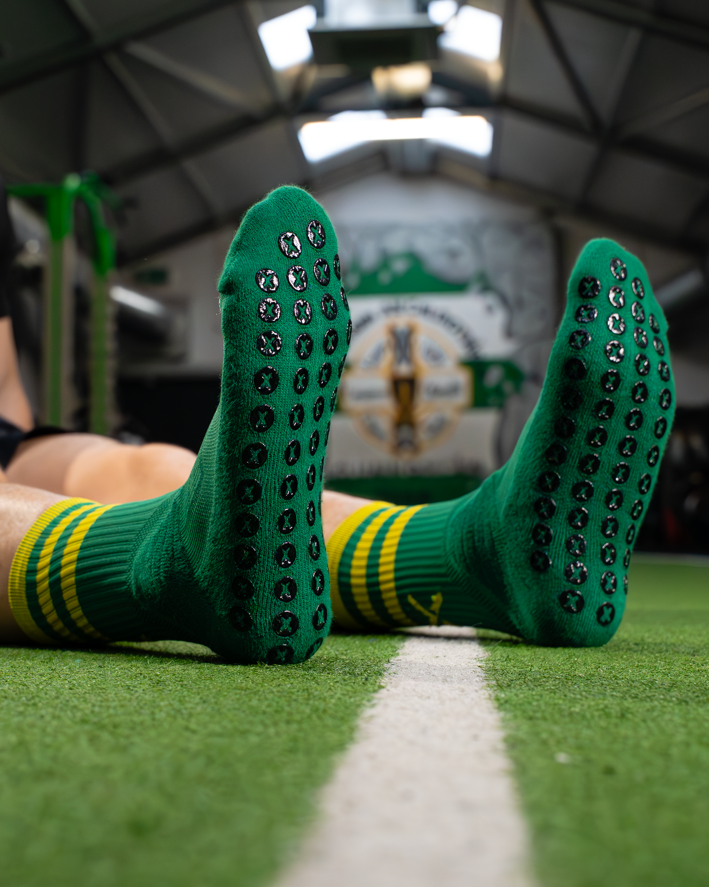 Green & Gold | Elite Grip Socks