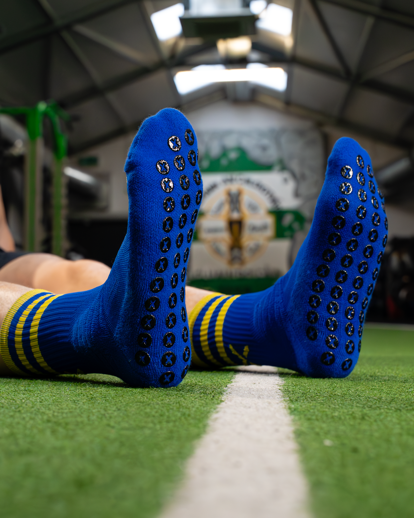 Royal Blue & Amber | Elite Grip Socks