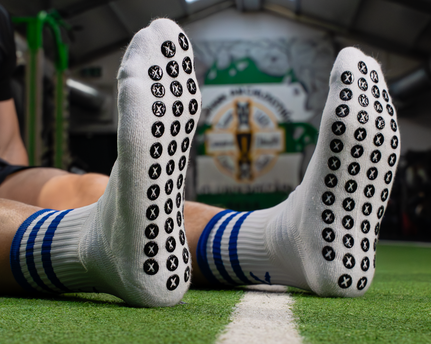 Blue & White | Elite Grip Socks