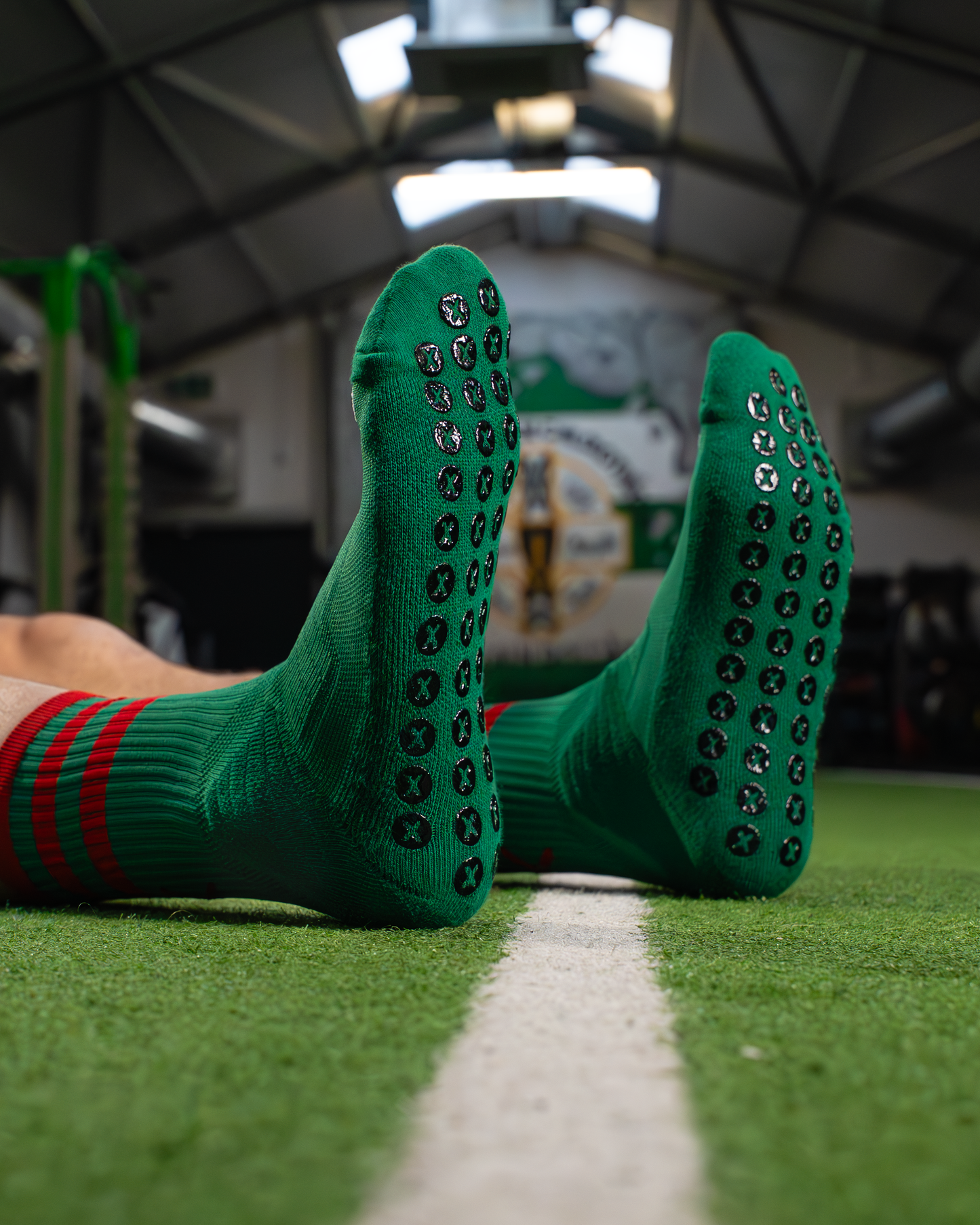 Green & Red | Elite Grip Socks