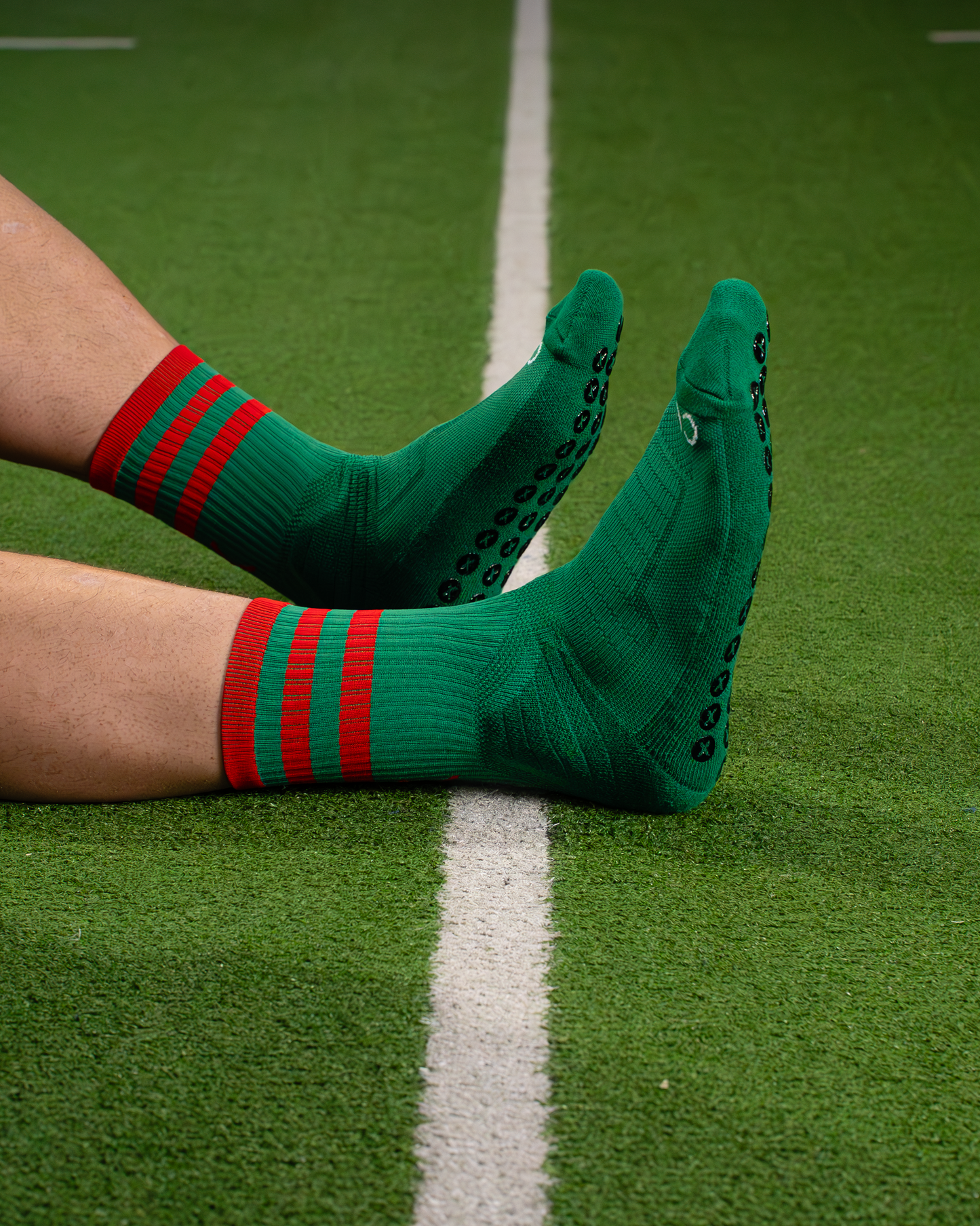 Green & Red | Elite Grip Socks