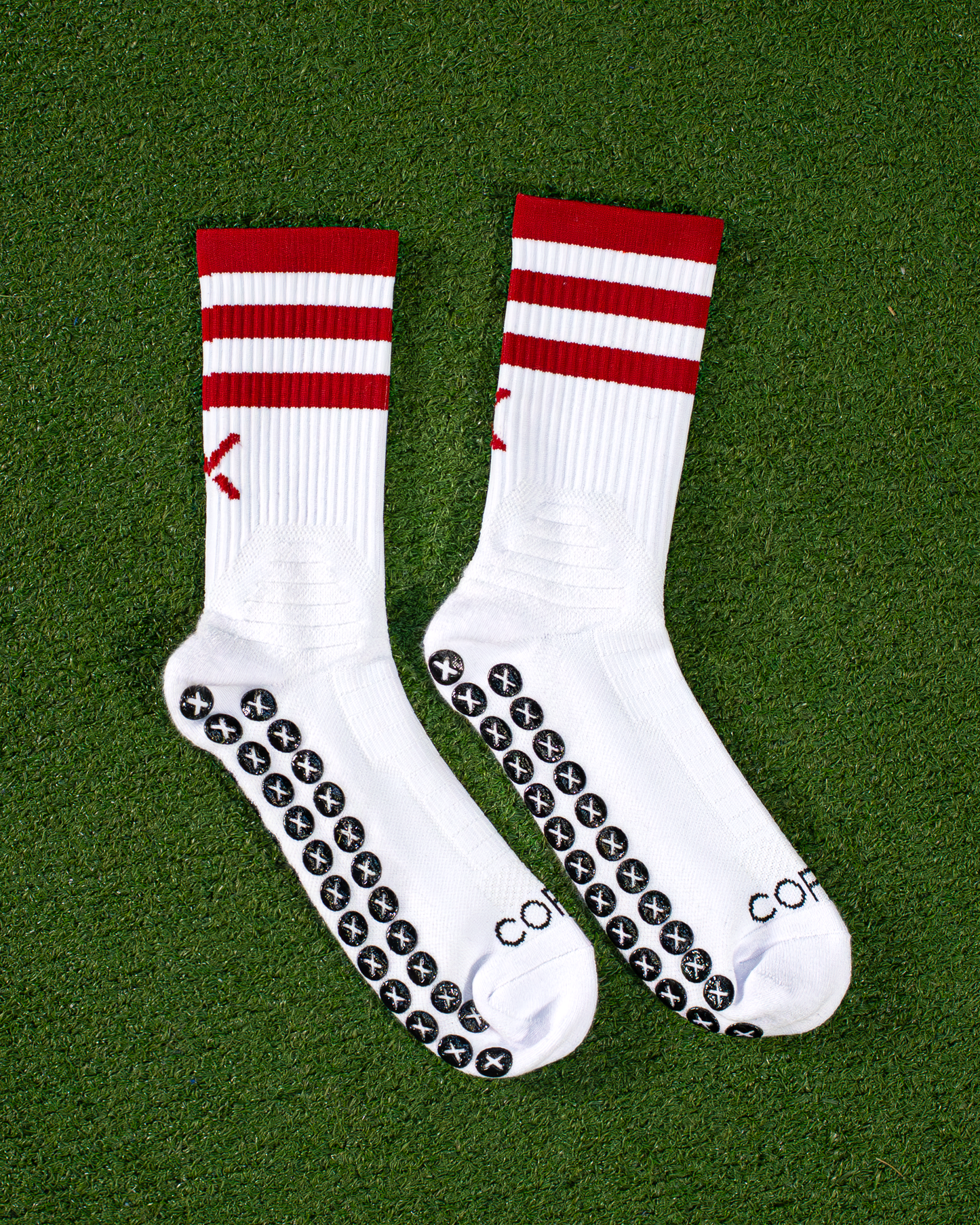 Maroon & White | Elite Grip Socks