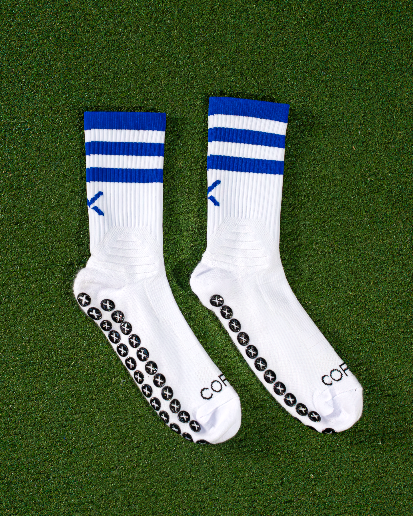 Blue & White | Elite Grip Socks