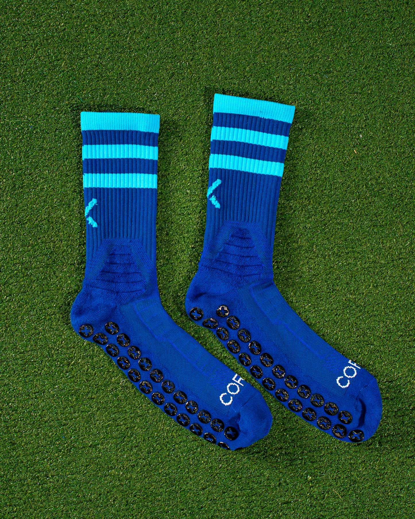 Navy & Light Blue | Elite Grip Socks