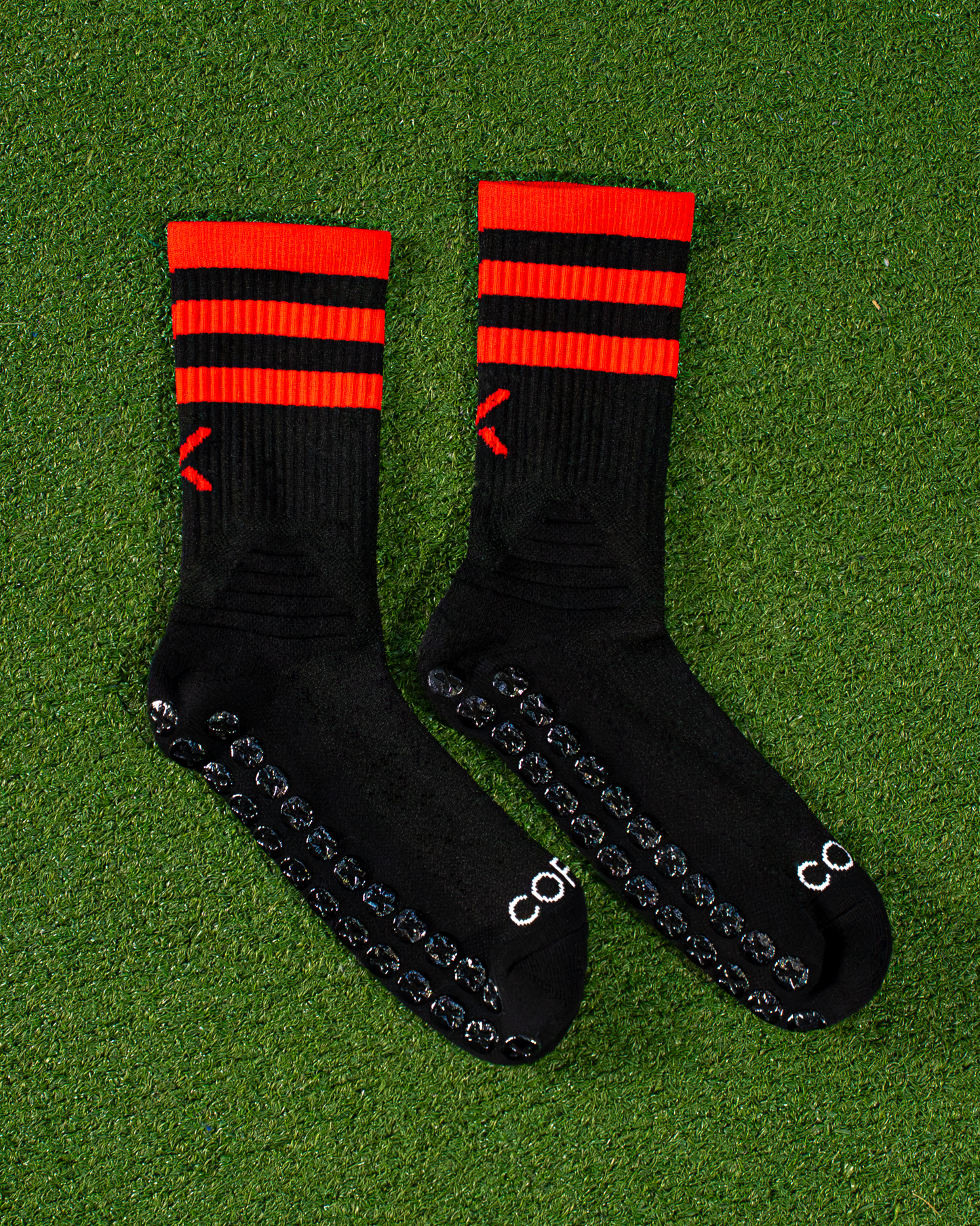 Black & Red | Elite Grip Socks