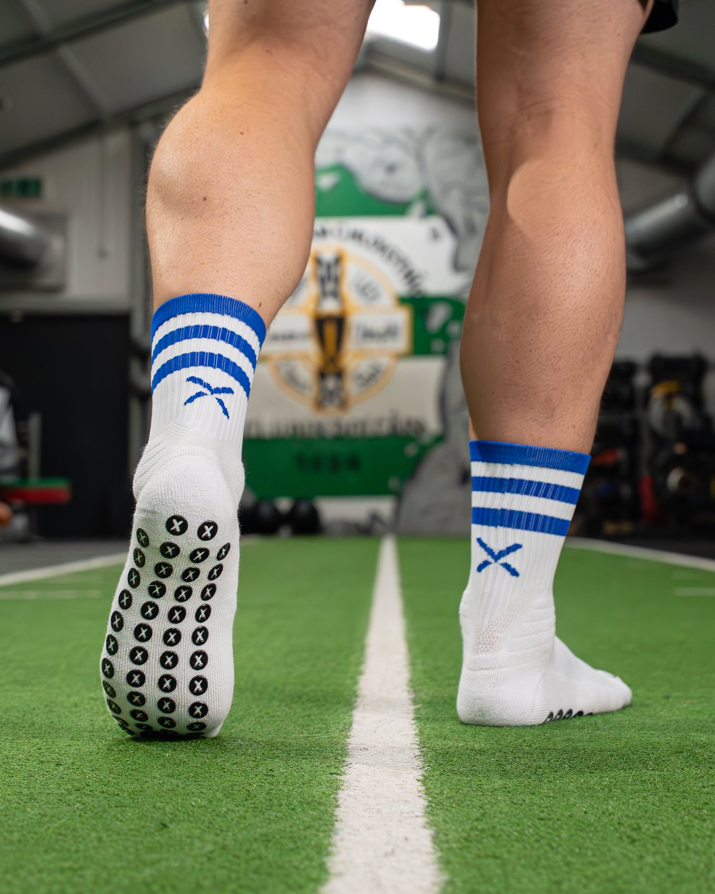 Blue & White | Elite Grip Socks