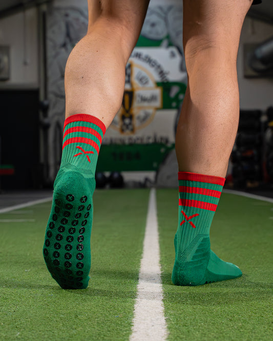 Green & Red | Elite Grip Socks