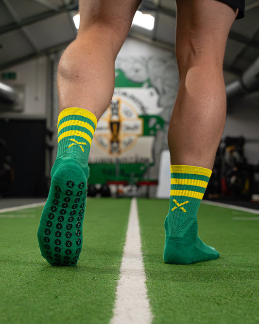 Green & Gold | Elite Grip Socks