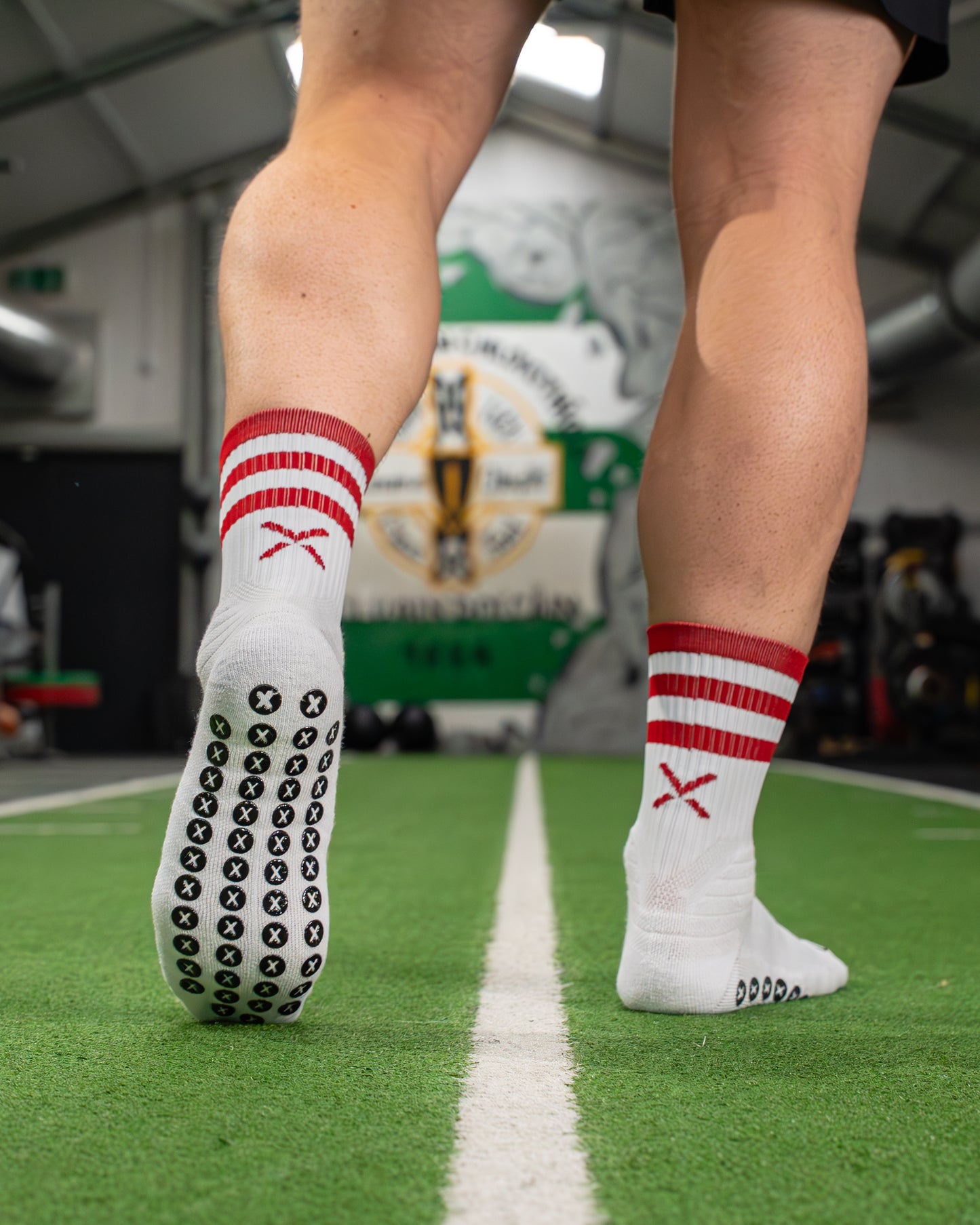 Maroon & White | Elite Grip Socks